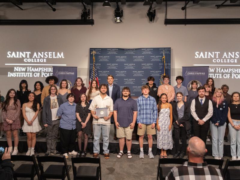 Congressman Pappas with New Hampshire student artists