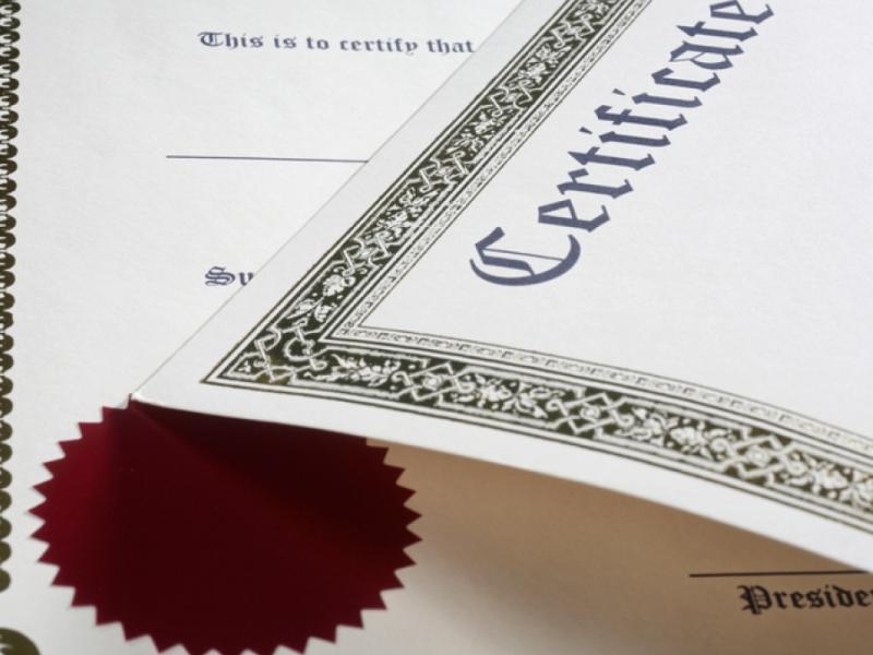 Certificates