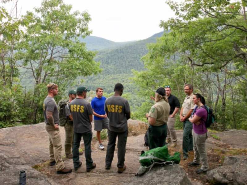 Rep. Chris Pappas with USFS team