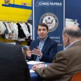 Congressman Pappas participates in a roundtable conversation in Manchester on Wednesday