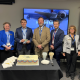 Congressman Pappas with Elbit America leadership