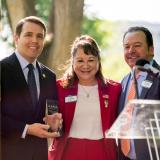 Left to right: Congressman Chris Pappas, AANA President Jan Setnor, AANA President-elect Jeff Molter
