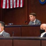 Representative Pappas speaks at the hearing.