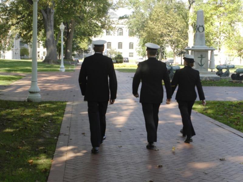 Naval Academy students in Annapolis