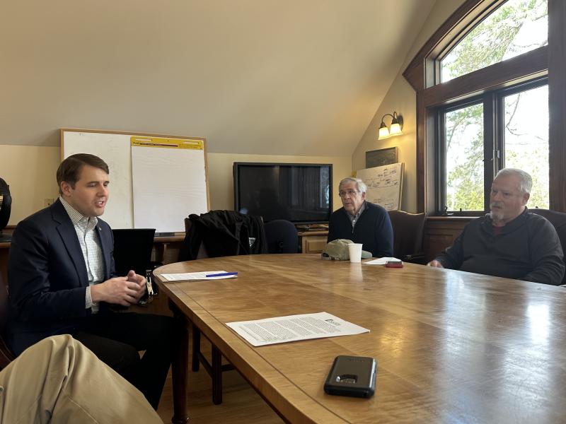 Pappas with New Hampshire forest products industry leaders