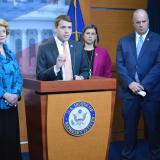 Rep. Pappas speaking at a podium
